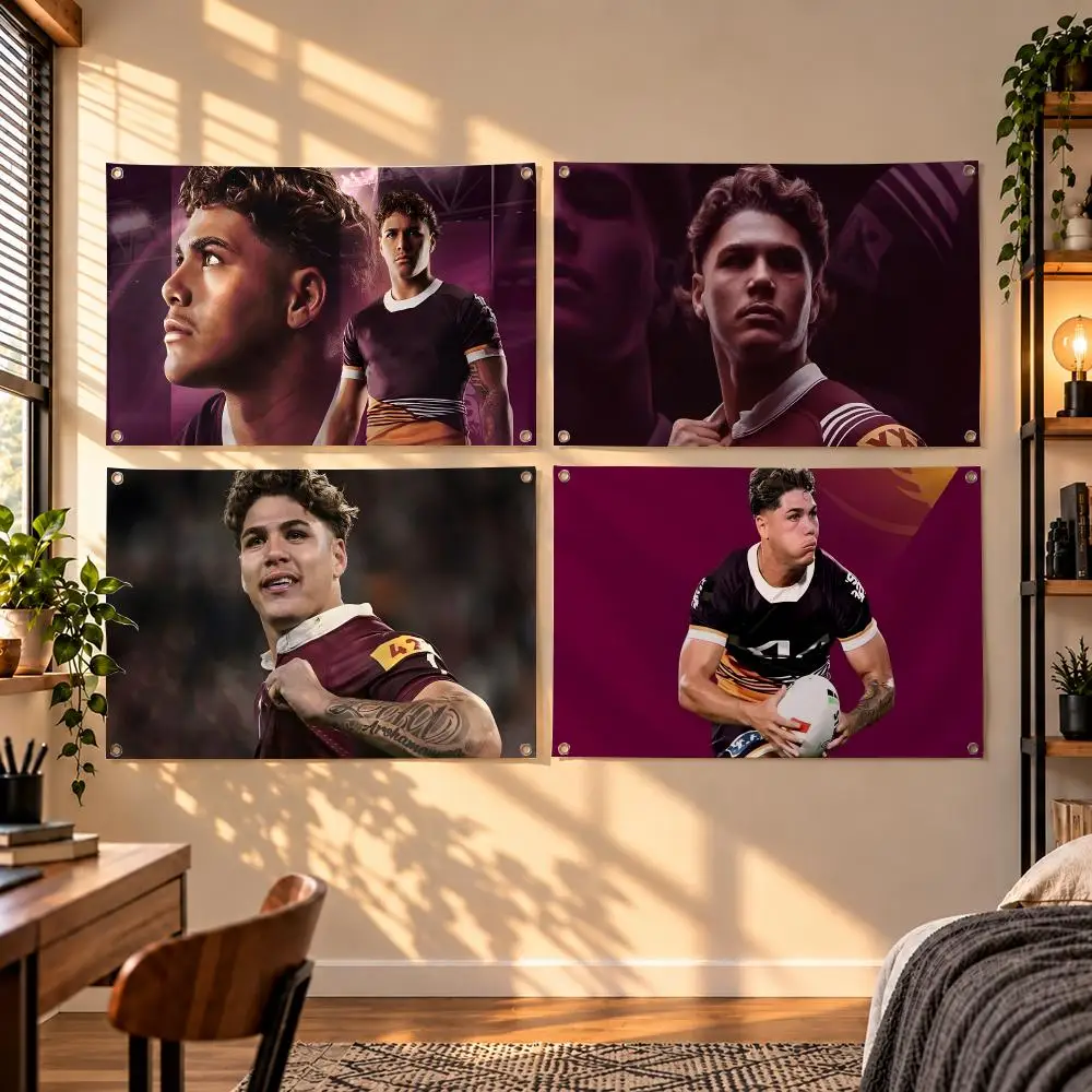 Popular Australian Rugby League Player Reece Walsh Flags Indoor Outdoor Wall Hanging Flag Decor Banner Wall Decor
