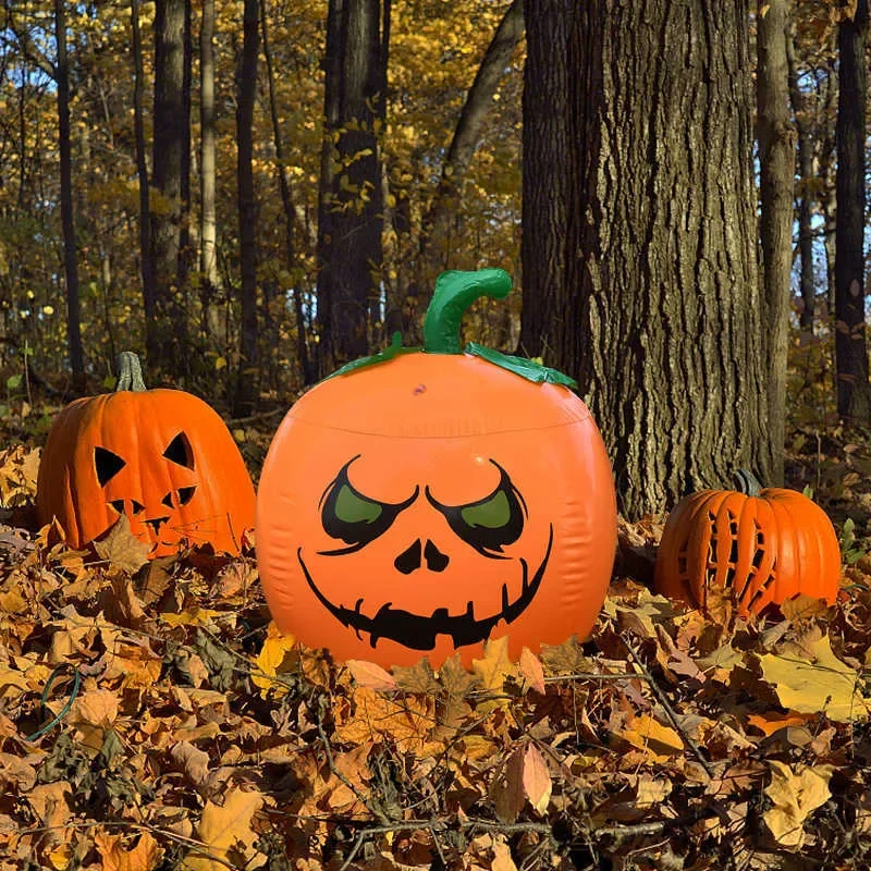 

Update New 20'' Large Iatable Pumpkin Halloween Party Decoration For Home Garden Outdoor Lawn Yard Horror Props Kids Toy PVC Bal