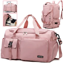 Gym Bag Backpack Sports Bags Travel Dry Wet Handbags Women Travel Fitness Swimming Weekender Duffel Shoes Shoulder Crossbody Bag