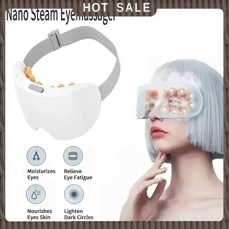 Masajeador de ojos Nano Steam para el cuidado de los ojos con calefacción, entrega en 24 horas, con Bluetooth, alivio de música, alivia la fatiga y Reduce las ojeras U