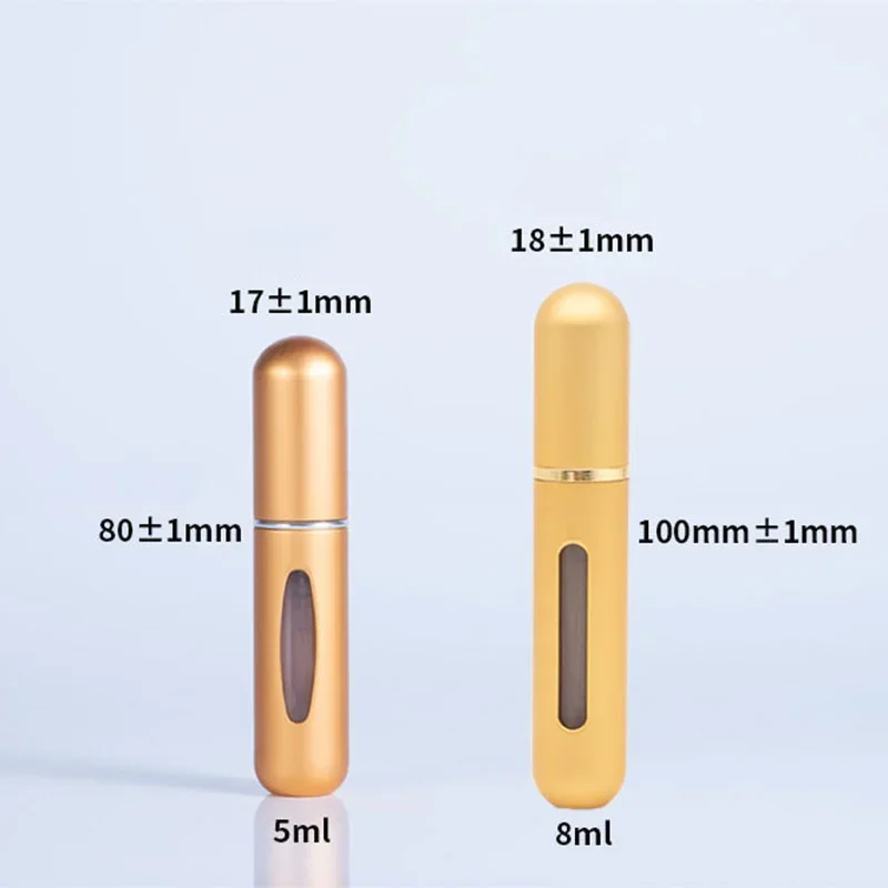 Mini Bouteille de sexuellement Portable, Flcopropriété Cosmétique, Vaporisateur, Conteneur de Pulvérisation, pour Voyage, Tous les Jours, HI, 8ml /5ml