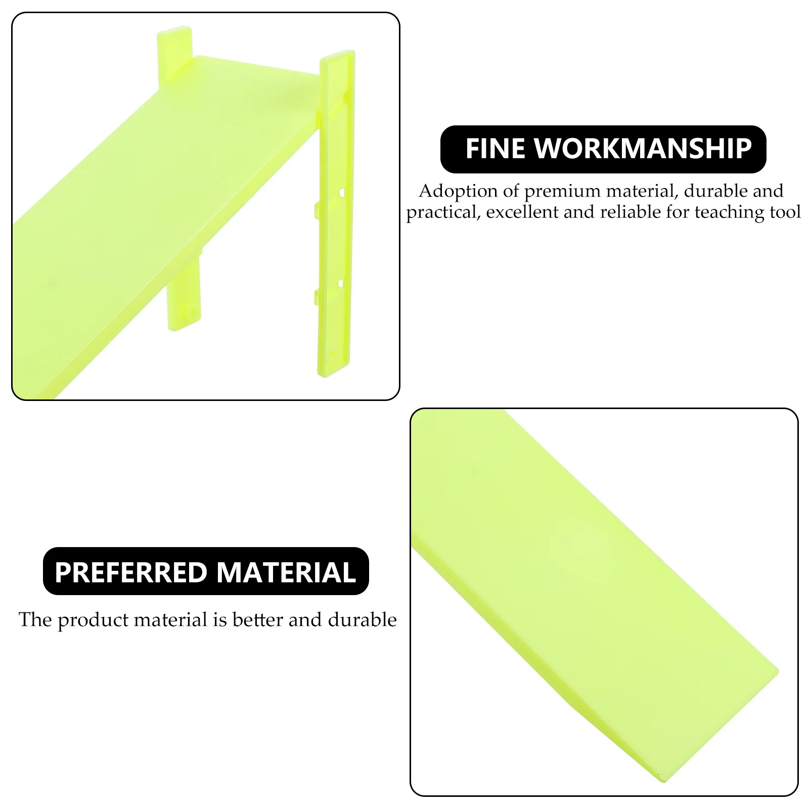 

2 Sets Inclined Experimental Equipment Plastic Slopes Physics Teaching Tool Friction Stands Science Experiment Set