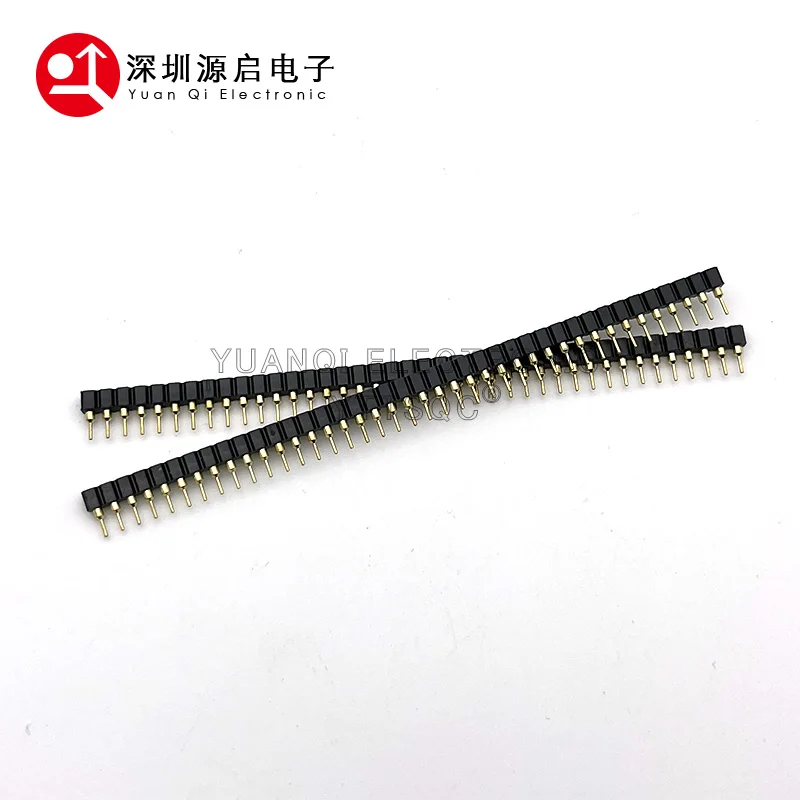 5PCS Gold Plated 1X40 PIN Single Row ROUND FEMALE HEADER 2.54MM PITCH Strip Connector Socket 40p 40PIN 40 PIN FOR Arduino