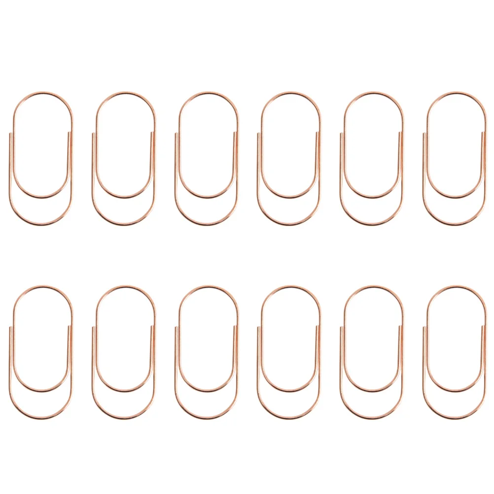 

20 Pcs Paper Clip Metal Clips Supplies Photo Clamp Jumbo Bookmark Memo Holder Note Work