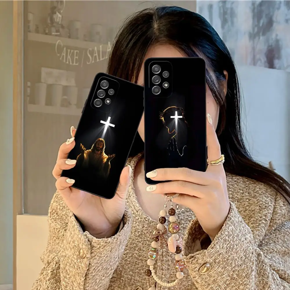

Чехол для мобильного телефона «Иисус Христос» для Samsung Galaxy M55 54 42 35 34 33 32 23 22 15 14 13 12 F55 5G с цветной печатью мобильных телефонов