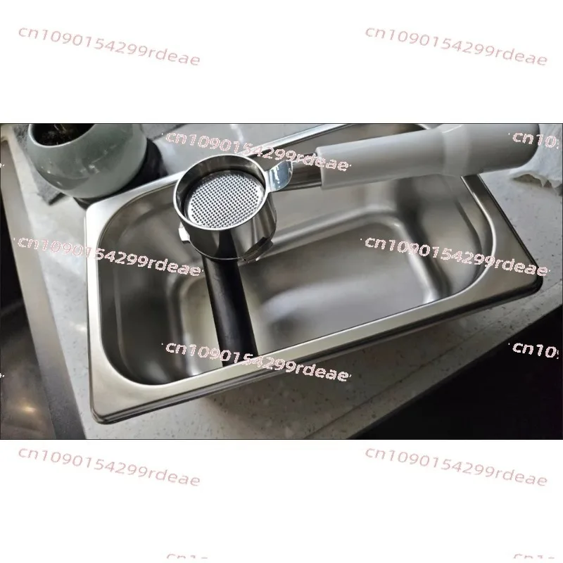 square semi-automatic coffee machine slag tapping Stainless steel coffee powder bucket slag  slot coffee utensils