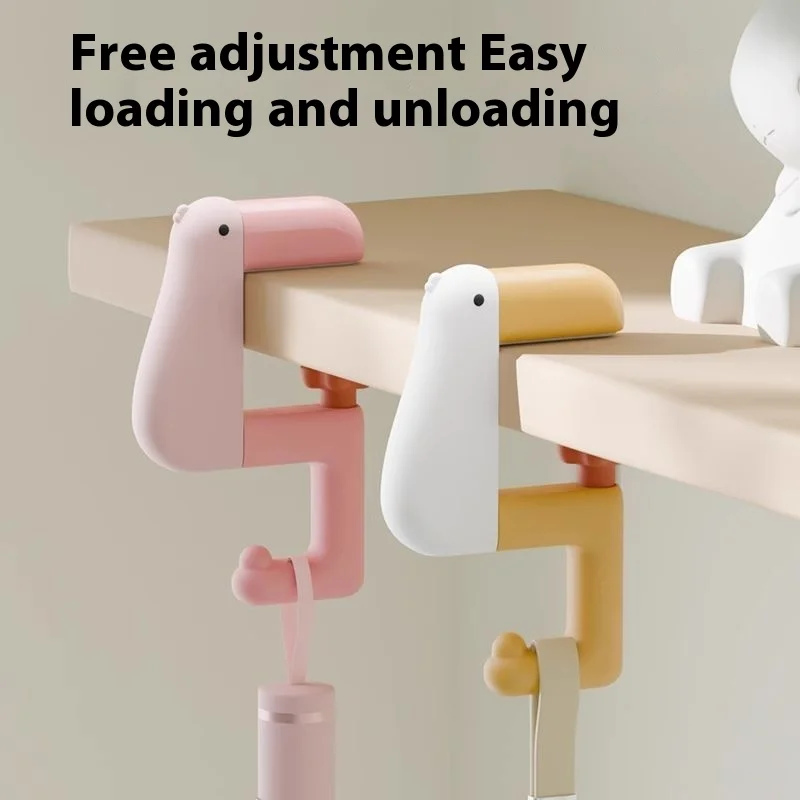 Crochet pour sac d'école, bureau d'étudiant, sans poinçonnage sur le côté du bureau, artefact suspendu pour sac de bureau portable et portable