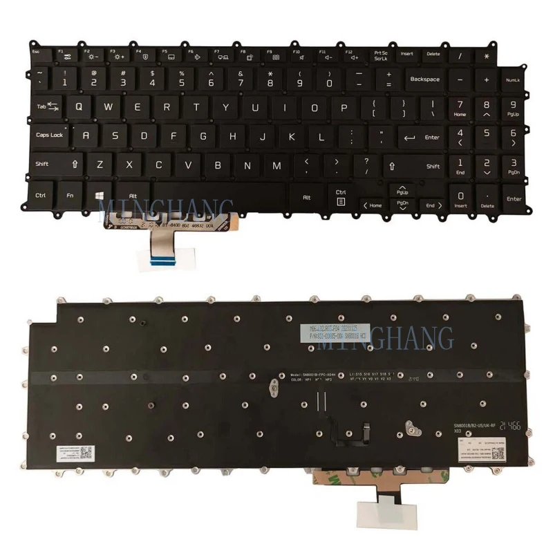 

M New US Keyboard for LG Gram 15Z90P 15Z90P-G 15Z90P-K 15Z90P-N 15Z90P-P Backlit