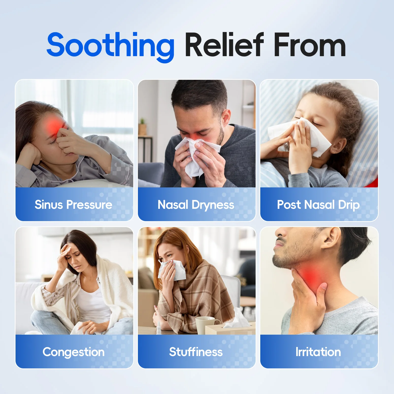 Pulsating Sinus Rinse irrigator, for Sinus Relief & Nasal Care, Electric Neti Pot Nose Cleaner with 30 Salt Pods Nasal Wash Kit image 6