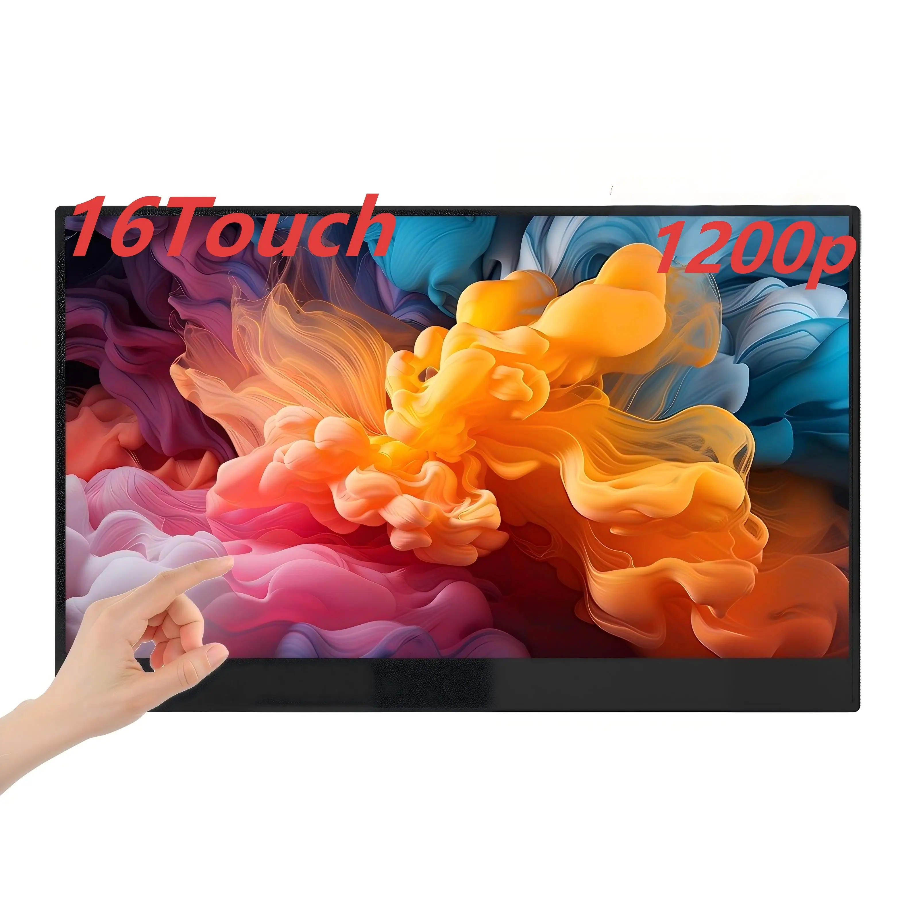 14/15.6/16 inch Portable Touch Monitor LANLIPU1200P HDR 16:10 Low Blue LightFor XBox Switch Cell Phone PC  PS4/5Loptop Extensio