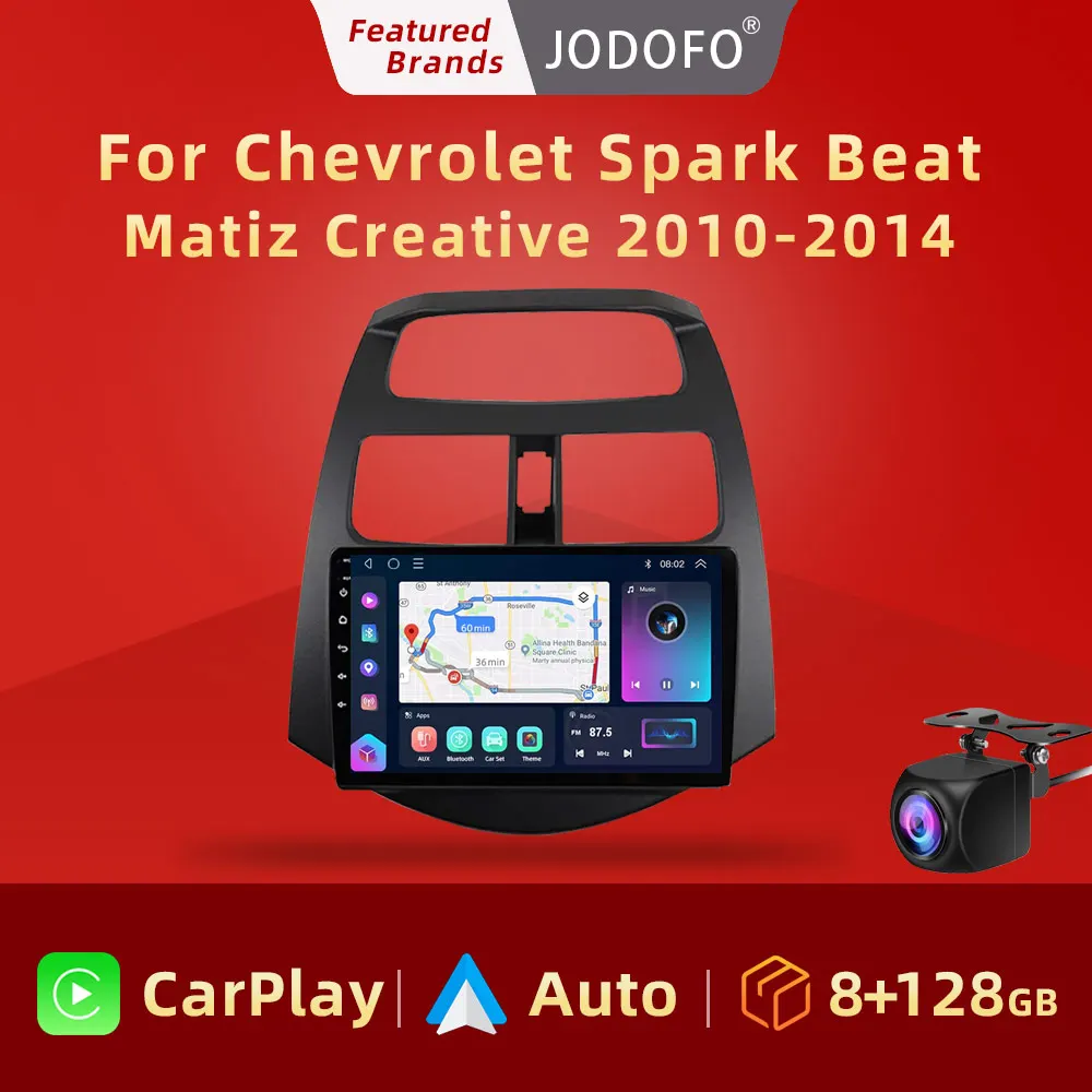 

Jodofo Android 10.0 Car Radio For Chevrolet Spark Beat Matiz Creative 2010 - 2014 Navigation GPS Multimedia Video Player 8G+128G