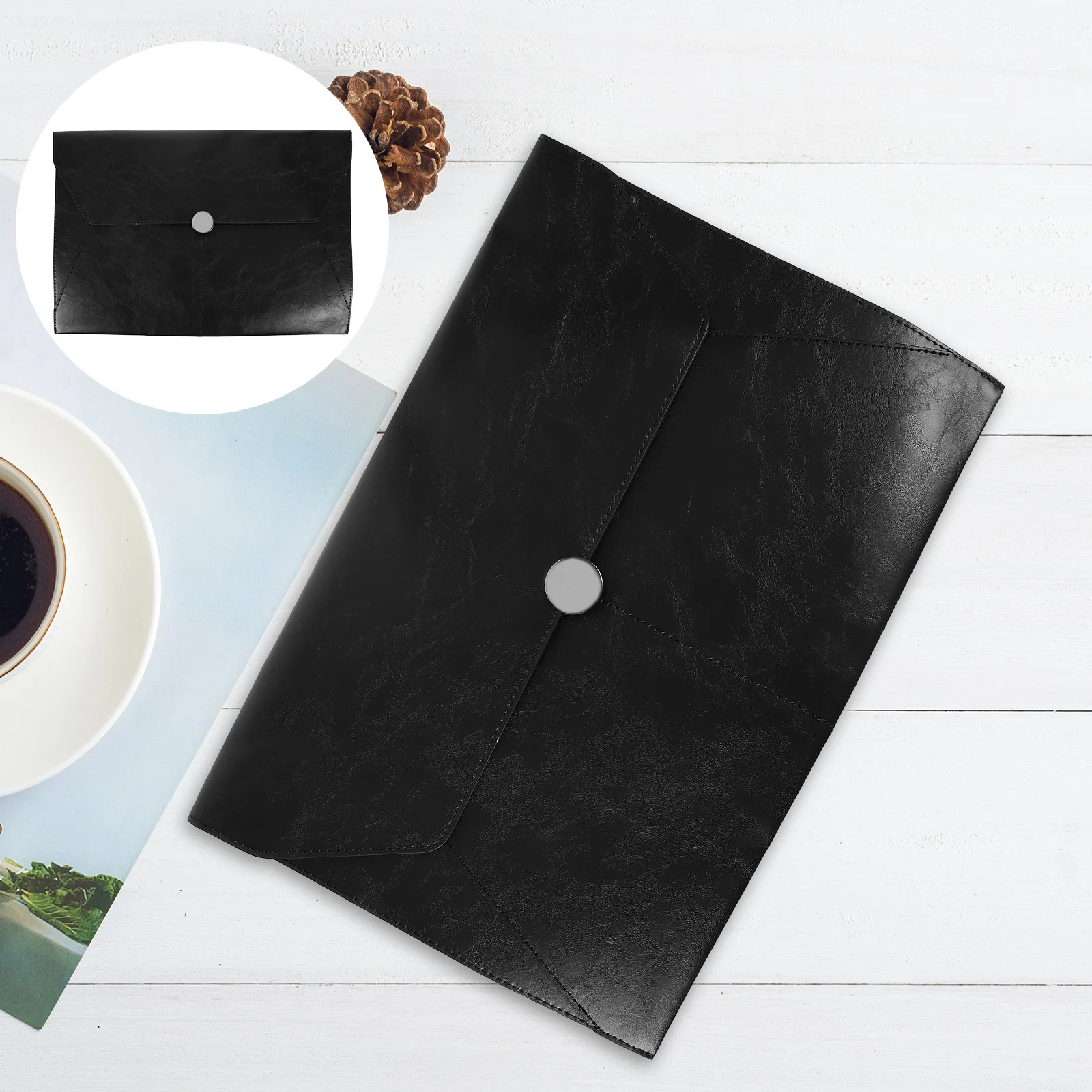 

Large Capacity Reusable Office Holder A4 Portable Document Organizer Storage Organizer Travel Portfolio Case Business