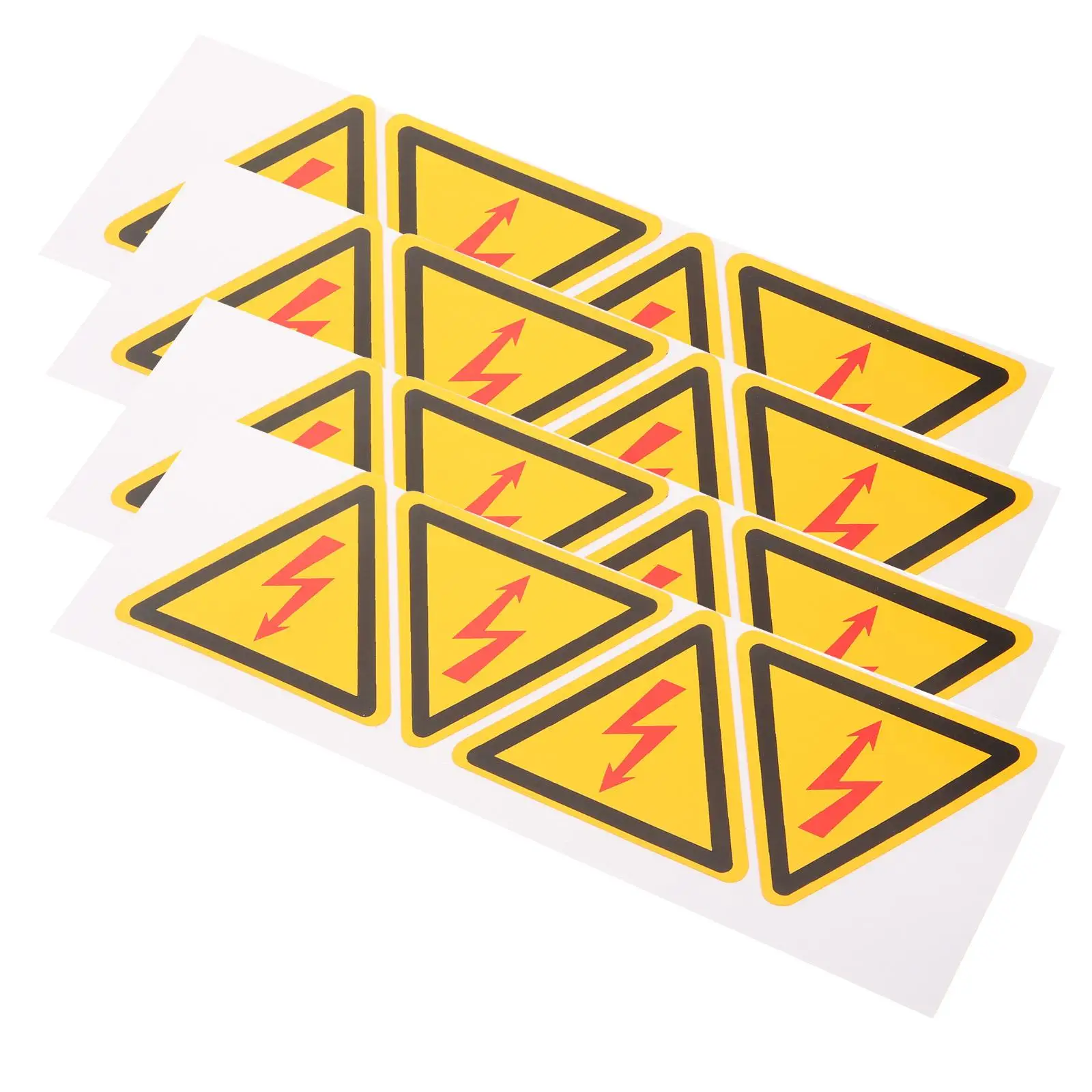 

4 Pcs Electric Shock Warning Sticker High Voltage Signs Caution Labels Panel Electrical Safety Alert Stickers