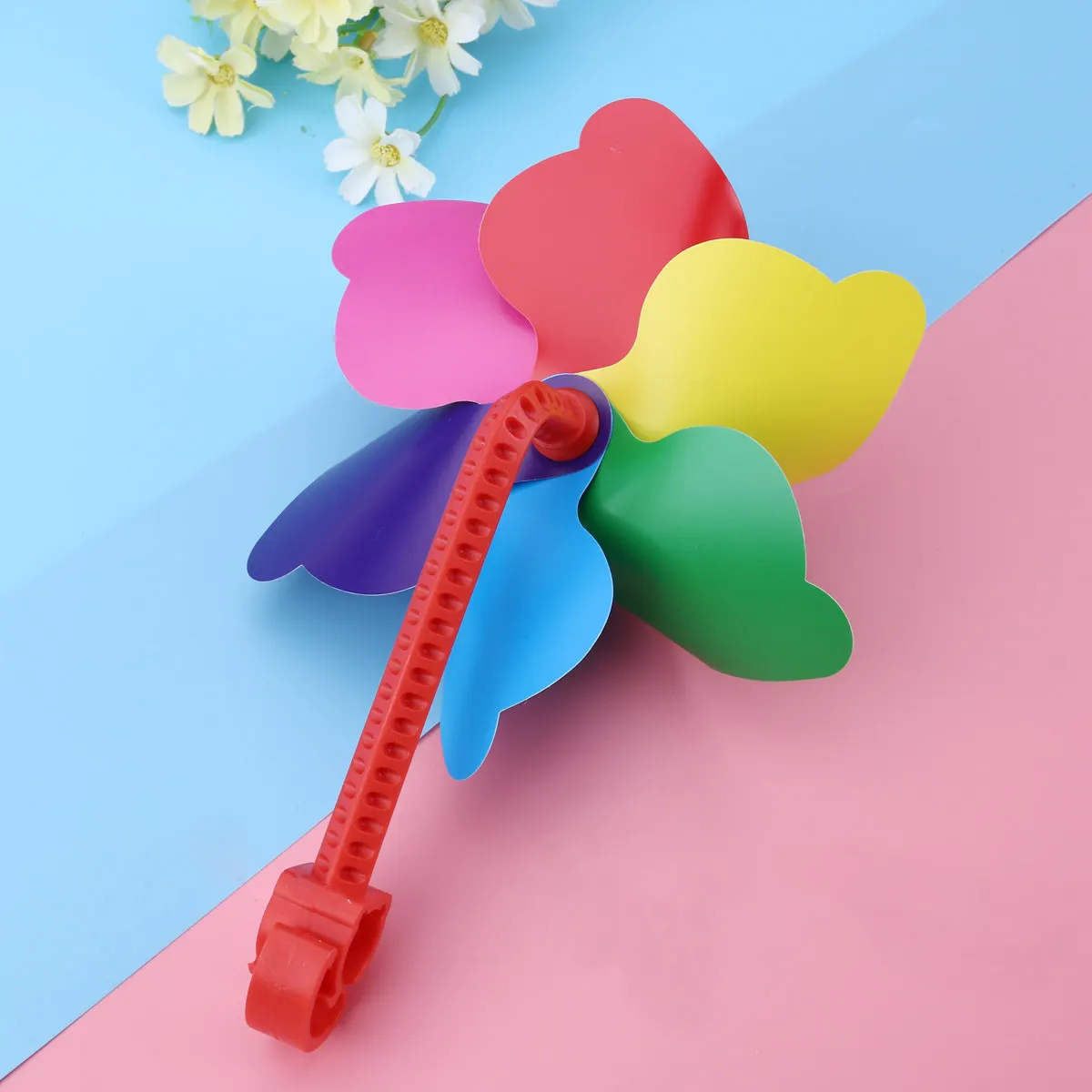 Decoração de Catavento para Guidão de Bicicleta Infantil 22.2mm, Acessório Divertido Movido a Vento para Bicicleta, Scooter e Triciclo, Presente