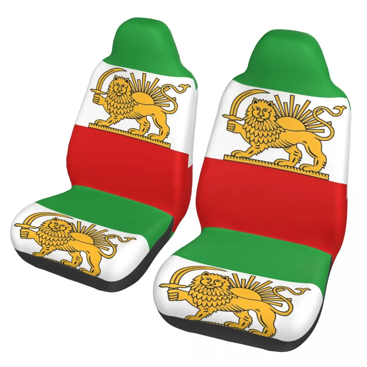 Make Iran Great Again MIGA Universal Car Seat Cover Four Seasons Travel Iran Flag Seat Covers Fabric Hunting
