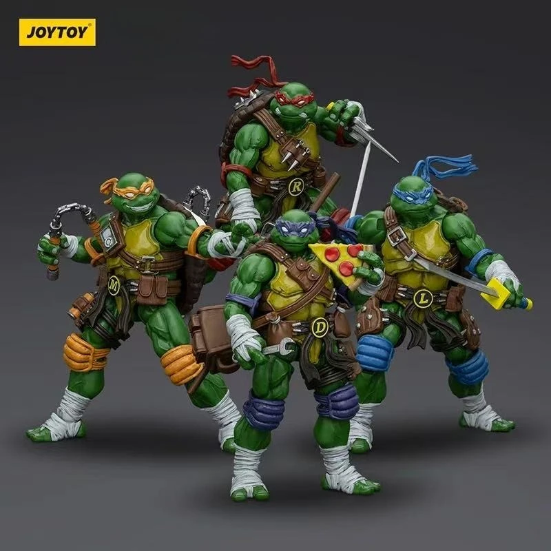

JOYTOY 1/18 Action Figure Turtles-Michelangelo Donatello Leonardo Raphael Re-issue Version Anime Toy
