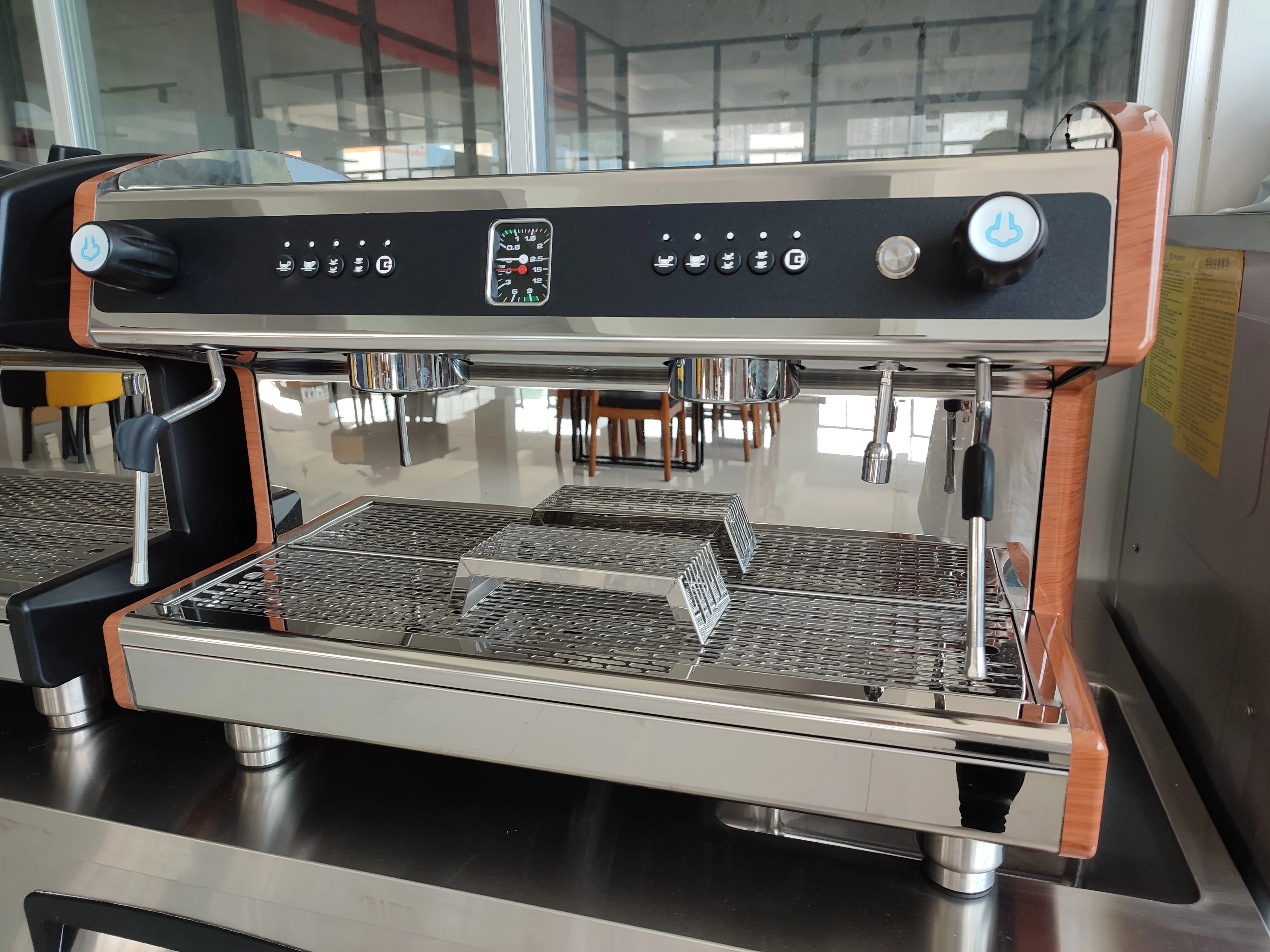 Commercial High Quality Desktop Italian Semi-automatic Coffee Machine Espresso Double Head Coffee Machine For Restaurant