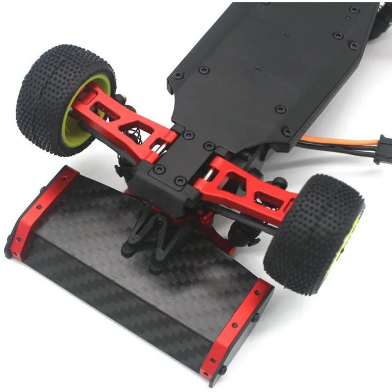 AINY-For WL 1/24 Micro-B RC Remote Control Car - Metal Parts With Carbon Fiber Wing