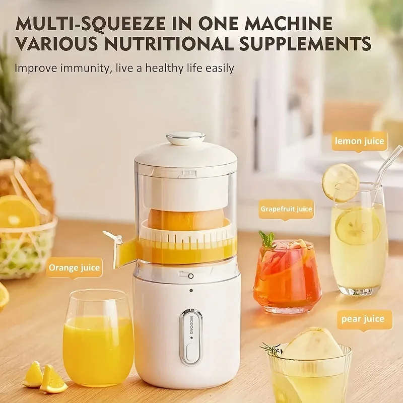 Household Electric Juicers Portable Mini Citrus Juicer Orange Lemon Blender USB Charging Kitchen Automatic Fresh Juicing Squeeze