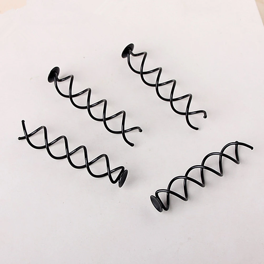 

20 Pcs Spiral Pins Black Tray Women Buns Clip Bridal Spiral Bobby Pins Hair Spirals Hair Bun Pin Accessories Styling Tools