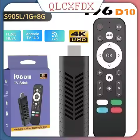 S905L D10 TV Stick HD 4K 2.4G 1GB 8GB Android USB Charging Cable Same Screen WiFi HDMI-compatible Android 10.0 Network TV Box