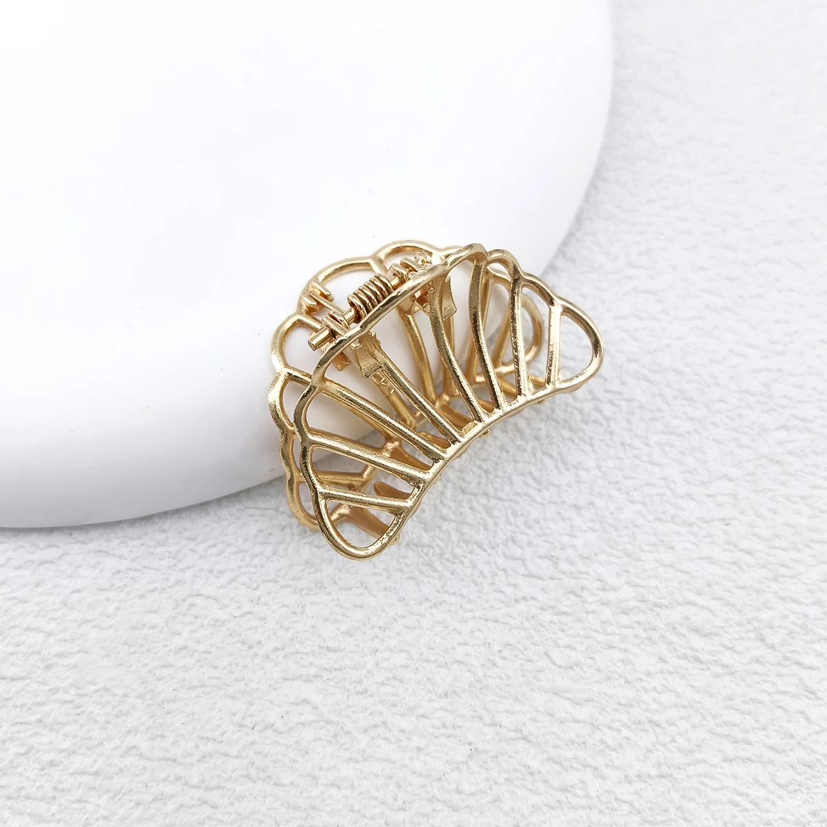 12 Stile Mode Mini 4 cm Metall Haar Klaue Für Frauen Gold Farbe Kreuz Krabben Haar Clip Koreanische Elegante Geometrische haarnadel Mädchen Haar – Detail 7
