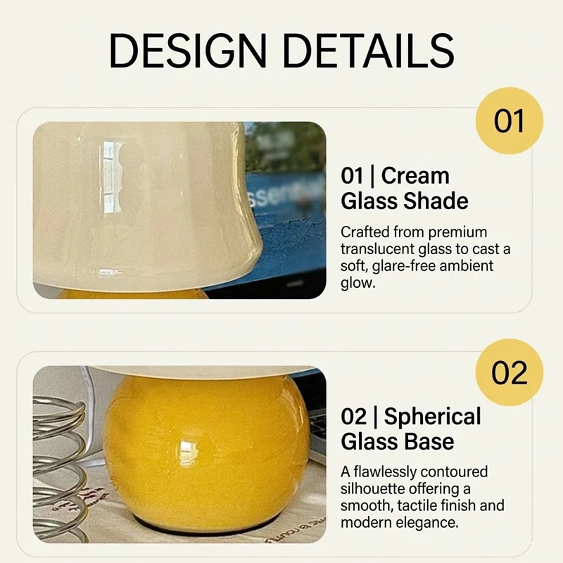 Lámpara de Mesa de Vidrio de E - Home Decor Lamp reseña y precio
