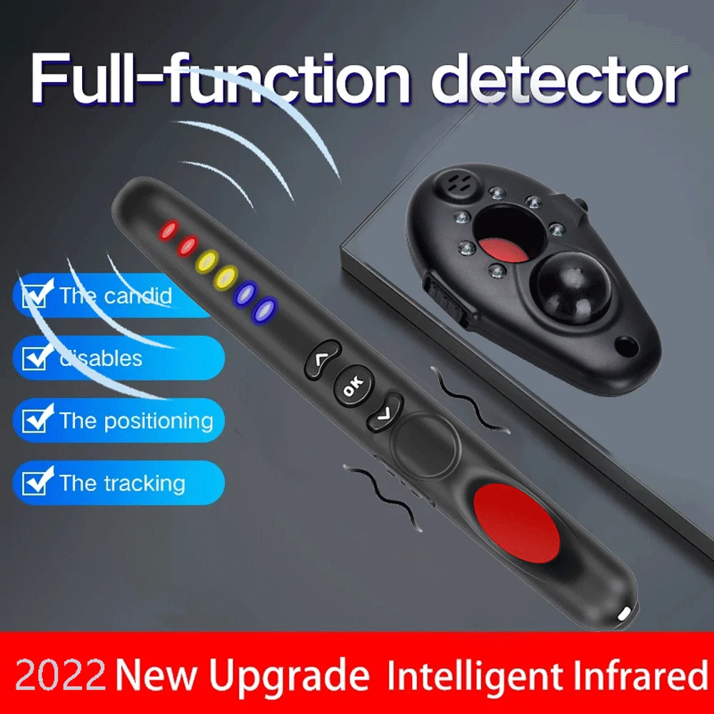 

G718 Hidden Camera Detector Multi-function Anti Mini Bug Spy-Camera Lens Finder GSM Audio GPS Tracker Wireless RF Signal Detect