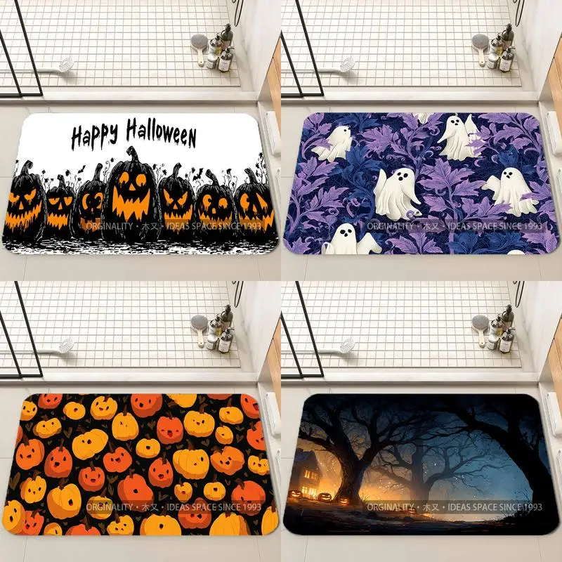 

Happy Halloween Pumpkins Living Room Decoration Home Sofa Non-Slip Carpet Study Bedroom Tatami Children'S Soft Floor Mat