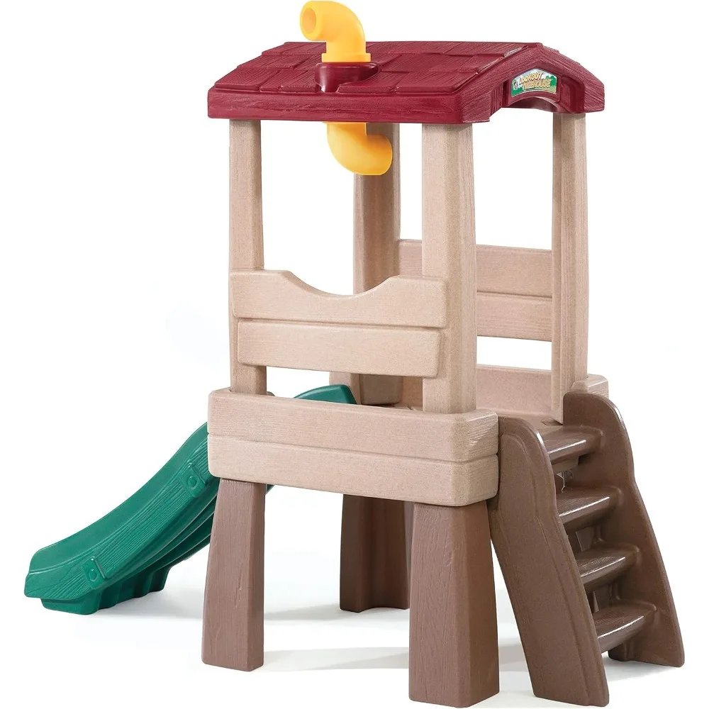 

Play Naturally Playful Lookout Treehouse, Kids Outdoor Playset, Backyard Playground Set, Slide, Ladder