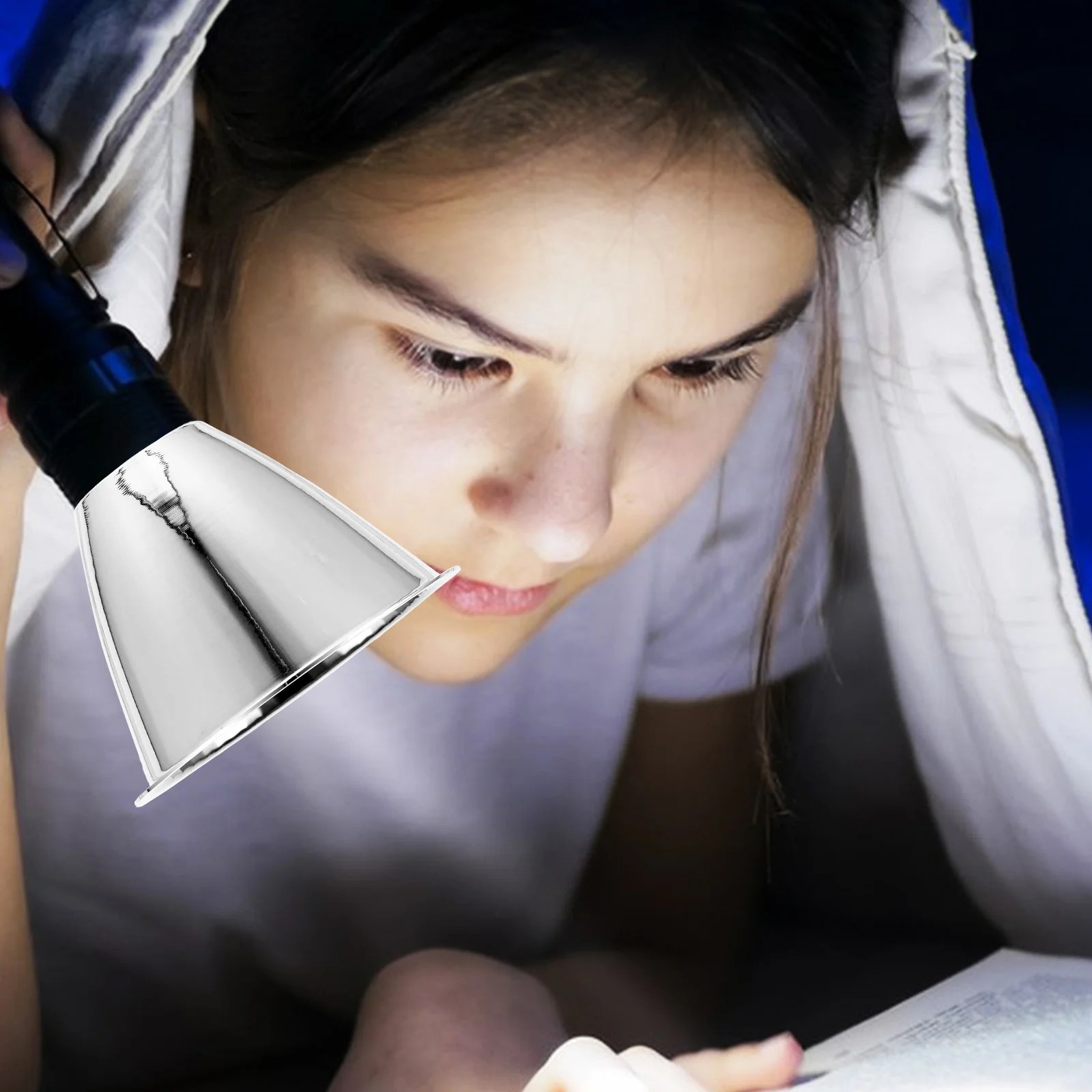 

Flashlight Reflector Cup Metal Spotlight Replacement Accessory Enhanced Light Efficiency For Indoor Outdoor Use Camping Lighting