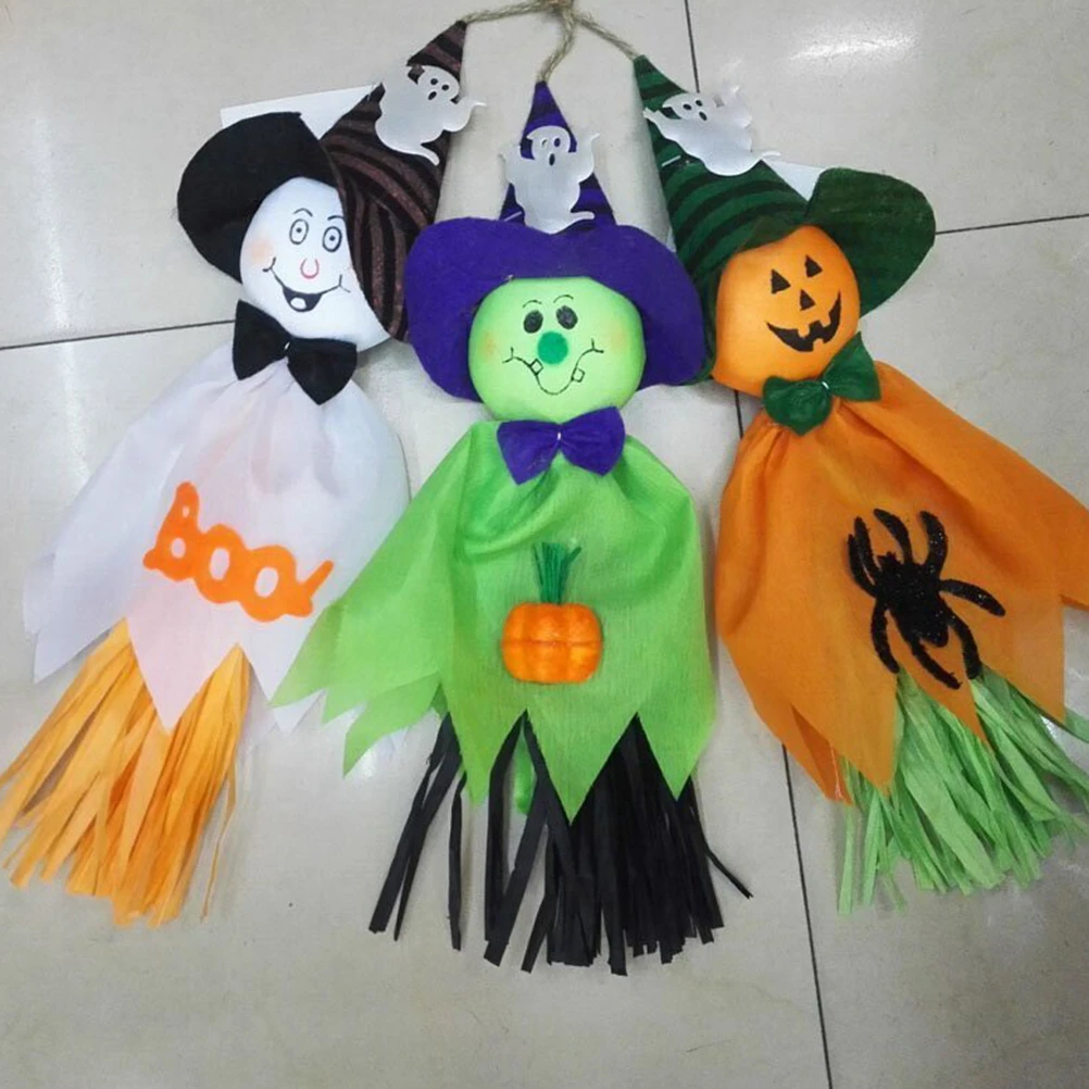 

6 Pcs Ghost nament Halloween Hanging Decor Witches Pendant Drop Fall naments Durable Festive Party Garden Statue