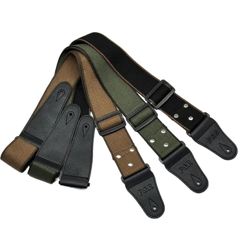 Adjustable Guitar Strap Guitar Strap For Acoustic Electric Bass Cotton Guitar Strap With Padding Guitar Strap 2 Inch Wide