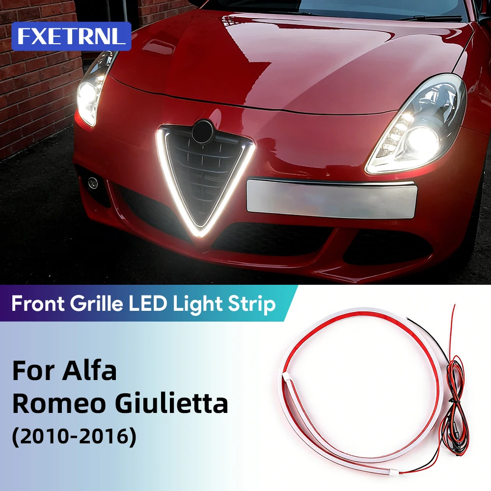 LED für Alfa Romeo Giulietta 2010 2011 2012 2013 2014 2015 2016 Frontgrill V-Form Rahmen Ambiente-Tagfahrlicht Wasserdicht IP66