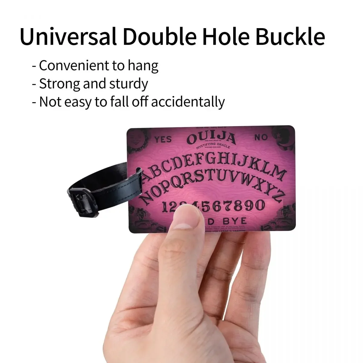 Pink Ouija Board Luggage Tags Suitcase Accessories Travel Cute Baggage Boarding Tag Label Holder ID Name Address