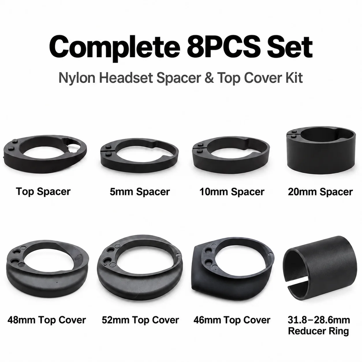kit-de-espacadores-para-caixa-de-direcao-de-bicicleta-8-pecas-espacadores-de-haste-de-nylon-1-1-8-pol-5-10-20-mm-com-tampa-superior-de-46-52-56-mm-para-bicicletas-de-estrada-mtb-e-gravel