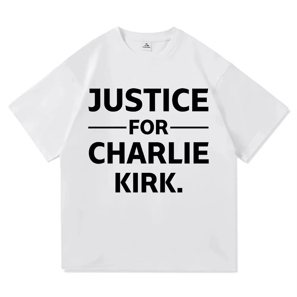 الحرية تشارلي كيرك أساطير لا يموت أبدًا 2025 تي شيرت موضة الرجال/النساء الملابس خمر Harajuku بلايز عالية الجودة القطن بلايز #5