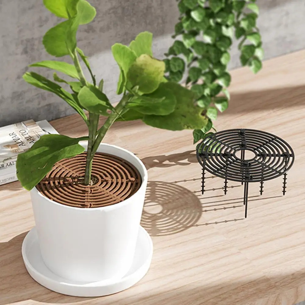 

Plant Pot Cover Hollow Structure Flowerpot Grid Cover Easy Assembly Baby Safety Soil Guard Covers Plastic Flowerpot Protector