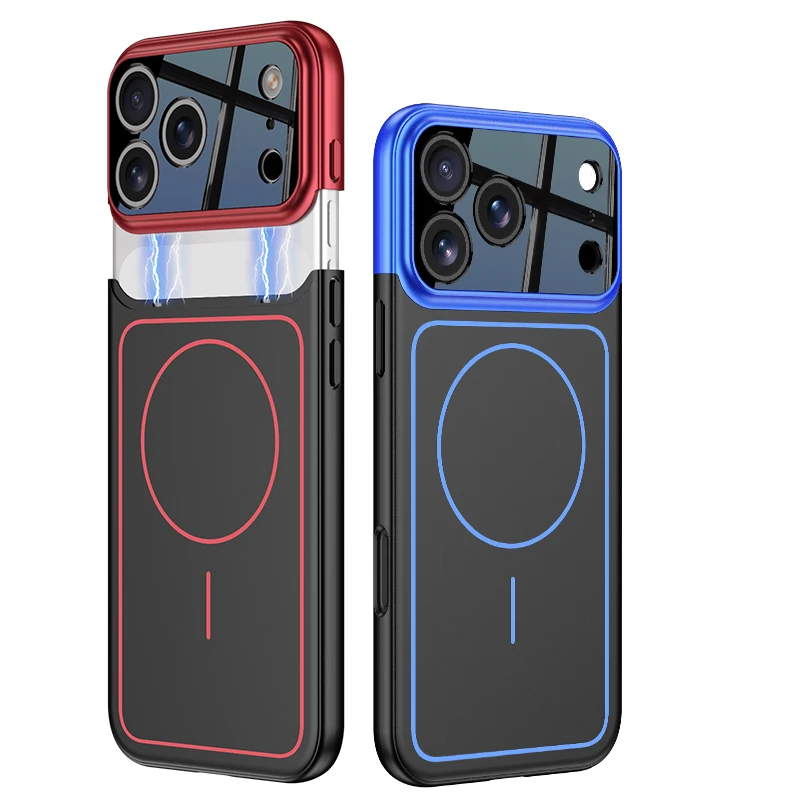 

For iPhone 17 Pro Max Case Protective Wireless Ciecle Back Gradient Master Mobile Phone Cover