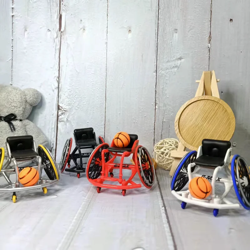 Gashapon Gacha Sotas Basketballetjes En Wheelchaires 1/12 B-MAX Mini Elektrische Rolstoel Capsule Speelgoed Siernetten Model Speelgoed