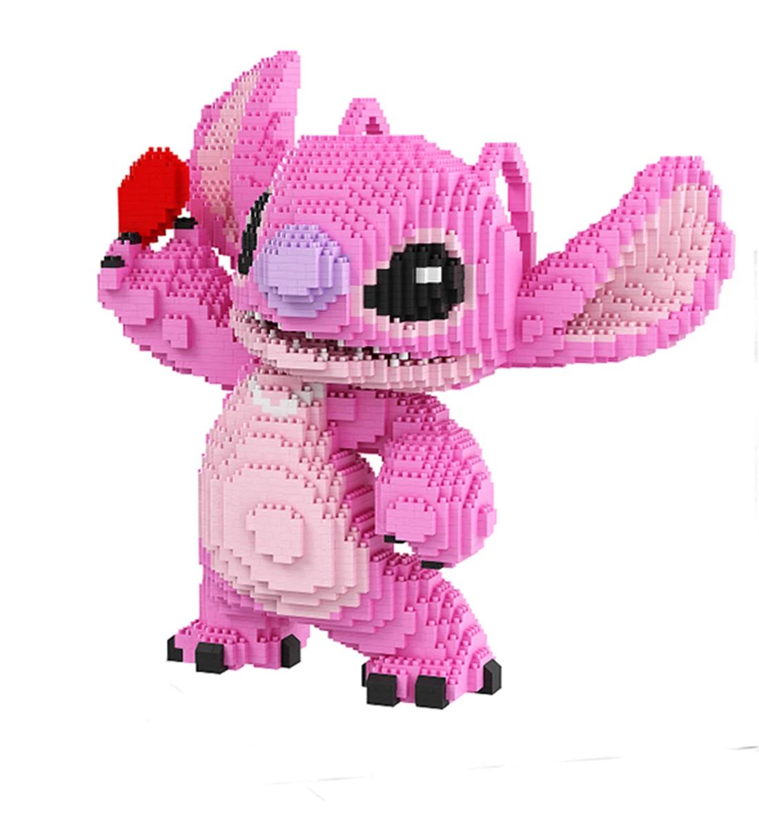 Bloques de construcción de Disney Stitch para niños, juguete de ladrillos para armar figuras de Lilo & Stitch, modelo 3D, ideal para regalo, incluye