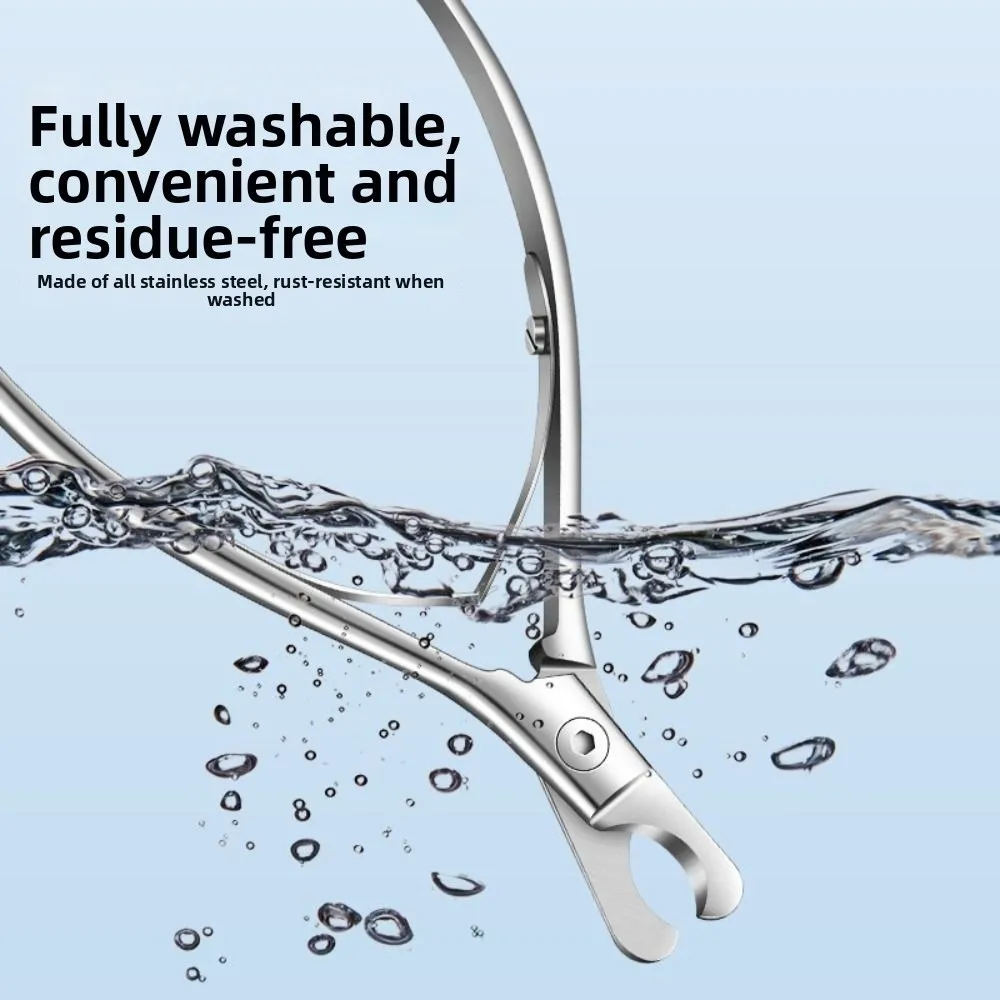 Stainless Steel Pet Nail Clippers Nonslip Handle Heavy Duty Dog Nail Cutter Comfortable Grip Labor-saving Pet Grooming Tool