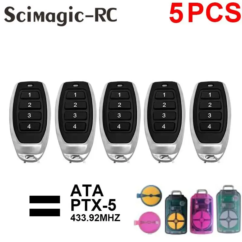 

ATA PTX-5v1 PTX-5v2 PTX5 Garage/Gate Door Remote Control GDO 6v4/7v2/7v3/8v3/9v2/9v3/10v1/11v1 For Gate and Barrier 433.92mhz