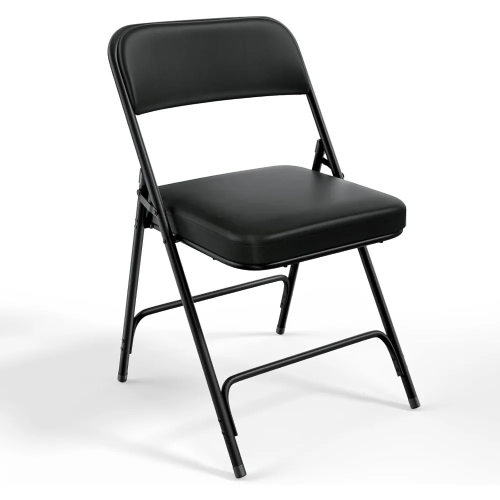 

Padded Folding Chairs with Thick Seat Cushion, Portable, Durable & Extra Comfortable Foldable Chairs