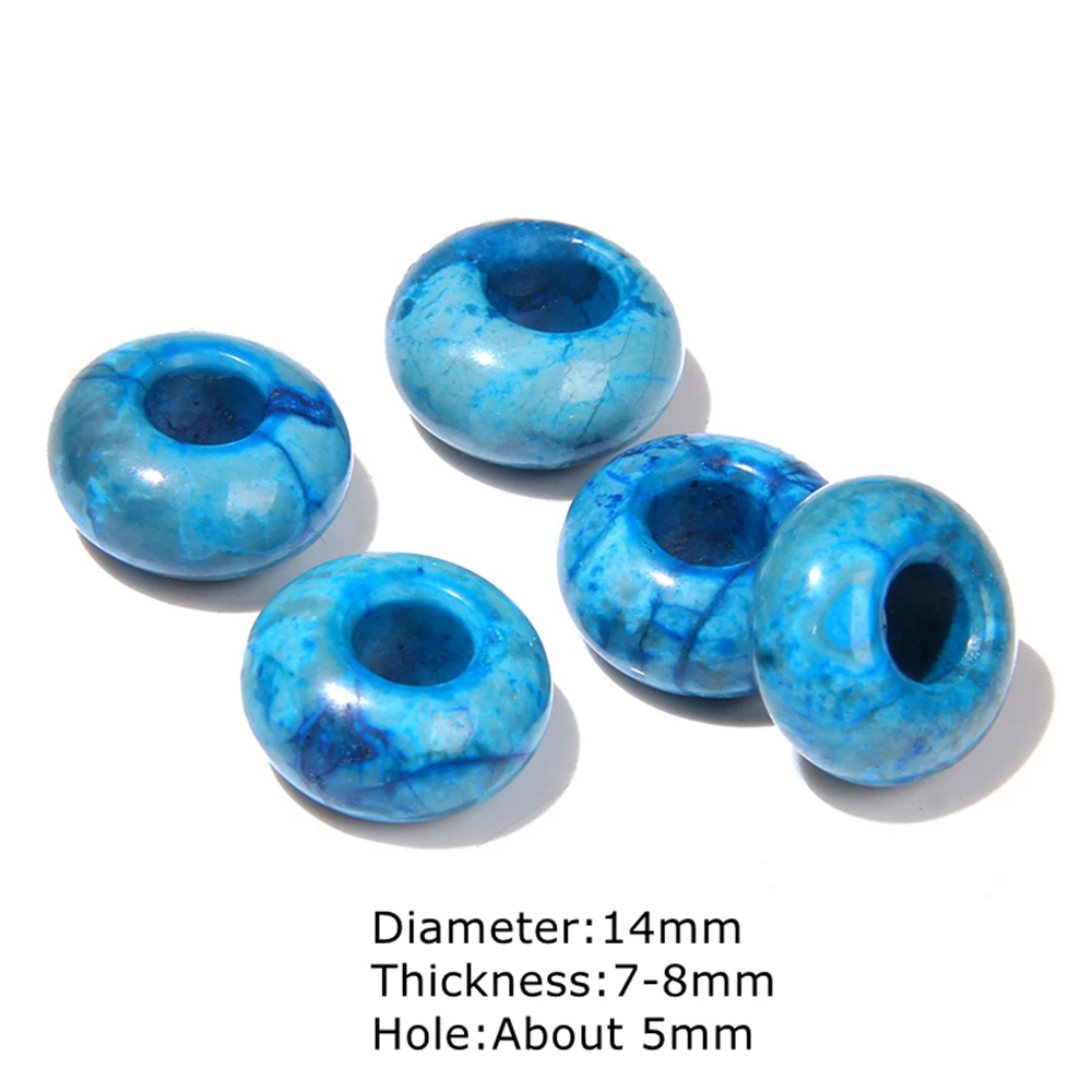 Wholesale Natural Stone Big Hole Beads