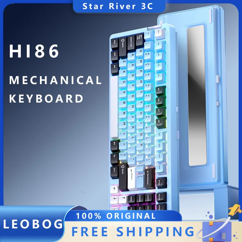 

Leobog Hi86 Wireless Mechanical Keyboard 3mode Hot Swap Aluminum Alloy 2.4g/Bluetooth Customized Gaming Keyboards Accessories