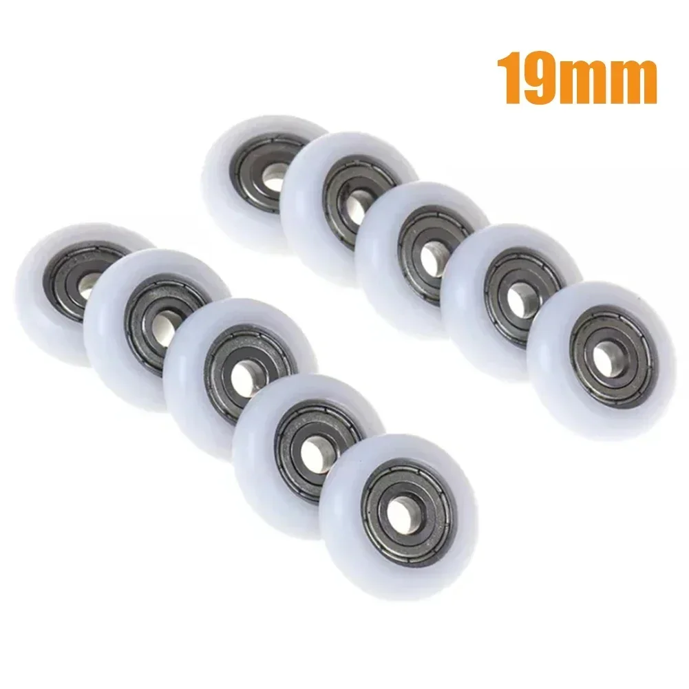 10Pcs Door Roller Replacement Shower Runner Wheels 19/23/25mm Wheel Diameter 6mm Hole For Shower Enclosures Steam Cabins