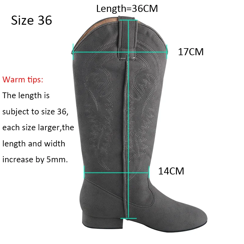 Wedopus No Zipper Country Dance Boots Grey Suede Sole Indoor Dance Shoes Women Boots Long Dancing Boots Customized Heel