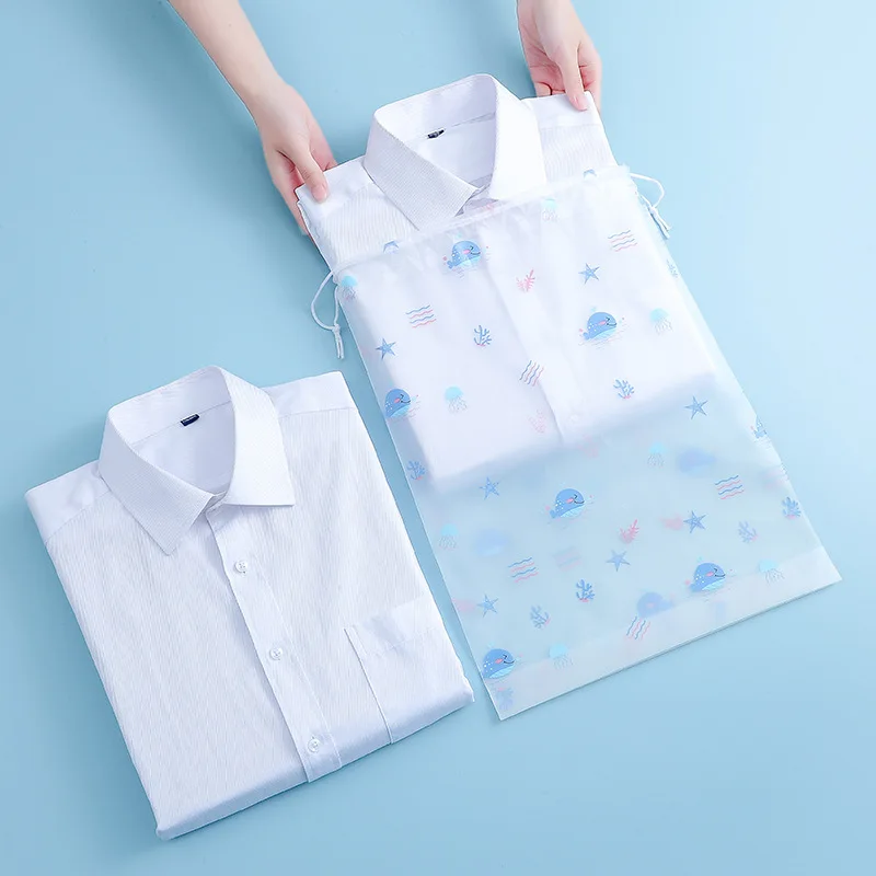 Cartoon Printing Zip-lock Beach Bag PVC Swimming Storage Bag Sports Travel Clothes Underwear Shoes Cosmetic Waterproof Organizer
