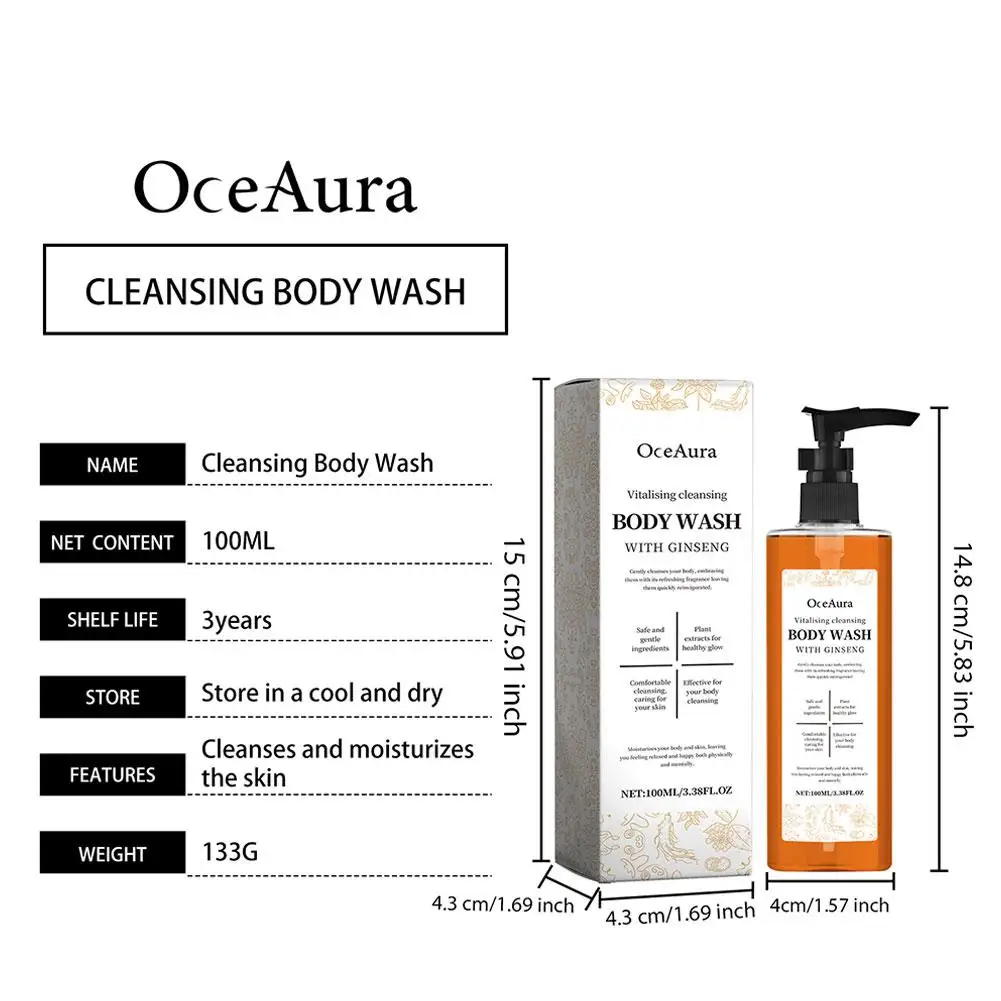 جل الاستحمام OceAura يرطب ويجدد الماء لتحسين الجفاف ويغذي ويصلح البشرة وينظف الجسم بالكامل #6